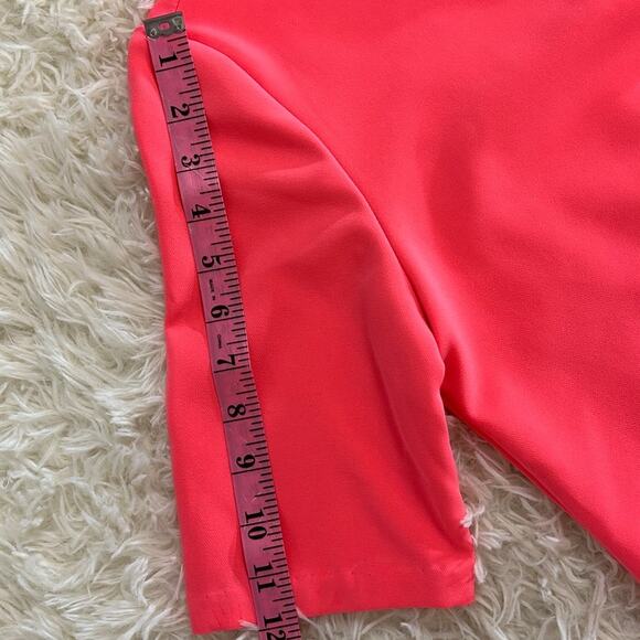 Eci NEw York Women's Size XS Bright Pink Criss Cross V Neck Shift Dress #0254 - Picture 10 of 10